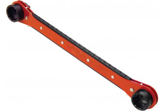 Reed Tool L4 N1 Chiave A Cricchetto 4-in-1 Con Manico Da 43,2 Cm - Attrezzo Multiuso Per Dadi E Bulloni In Industria E Meccanica